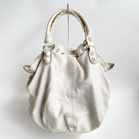 Sell Balenciaga Giant Covered Pompom Hobo Bag - White