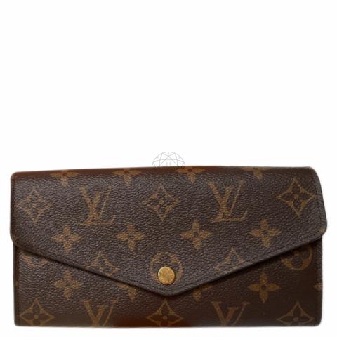 Louis Vuitton Black Monogram Vernis Sarah Compact Wallet