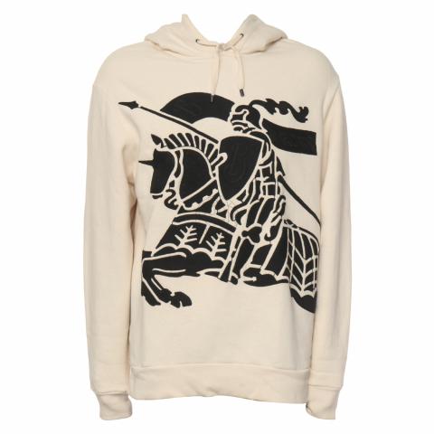 Sell Burberry Equestrian Knight Oversized Hoodie - Off-White |  