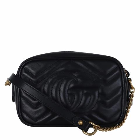 Gucci Marmont camera bag Black Leather ref.562664 - Joli Closet