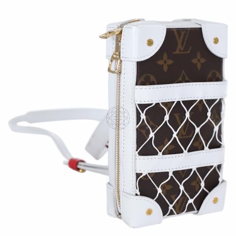 Sell Louis Vuitton X NBA Monogram Canvas Soft Trunk Phone Box Crossbody Bag  - Brown/White