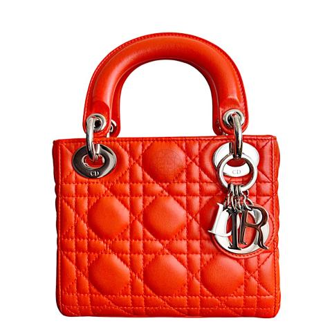 Christian dior sales orange bag