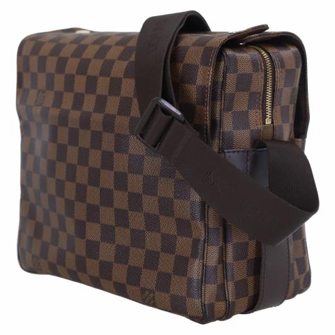 Louis Vuitton Damier Ebene Canvas Naviglio Shoulder Messenger Bag Briefcase