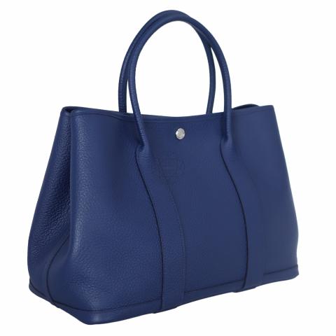 Buy Authentic, Preloved Hermes Garden Party 36 Blue Bags from Second Edit  by Style Theory