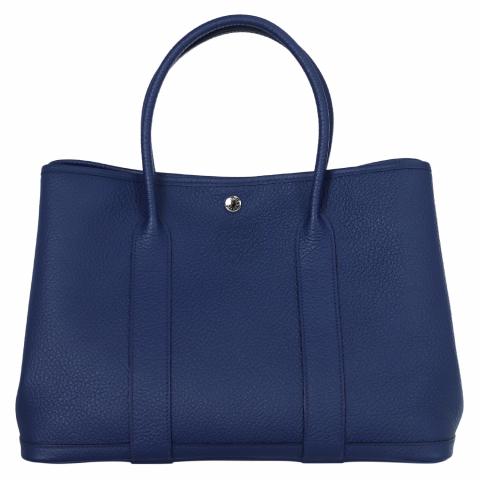 tas tote-bag Hermes Garden Party 36 Blue Lin #N Tote Bag