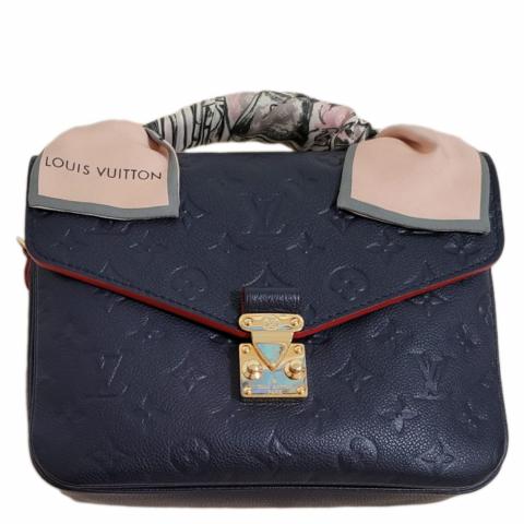 Louis Vuitton Red Monogram Empreinte Pochette Metis Gold Hardware Available  For Immediate Sale At Sotheby's