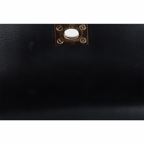 LOUIS VUITTON Epi One Handle Flap Bag PM Black 869697