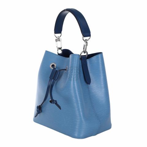 Authenticated used Louis Vuitton Louis Vuitton NeoNoe Bb EPI Leather Shoulder Bag Handbag M57691 Turquoise Blue., Adult Unisex, Size: (HxWxD): 20cm x