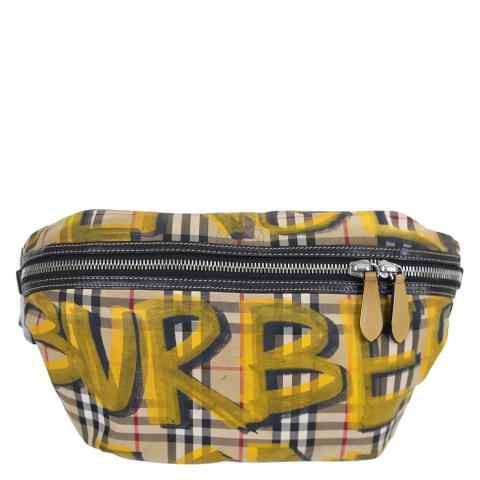 Burberry Releases Graffiti Logo Fanny Packs