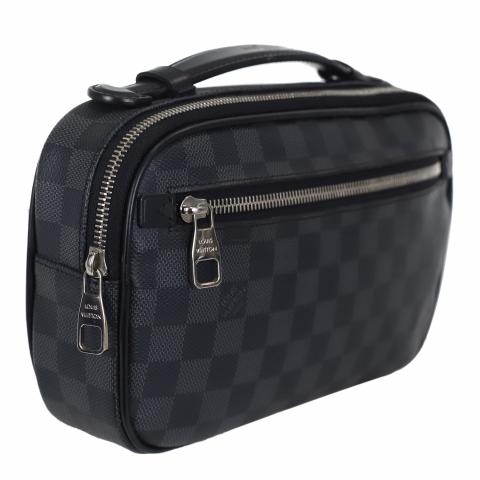 Louis Vuitton Ambler Waist Bag Damier Graphite Black 23188022
