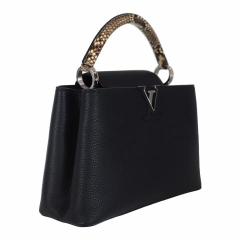Louis Vuitton 2019 Python-Trimmed Capucines Mini - Black Satchels, Handbags  - LOU291932