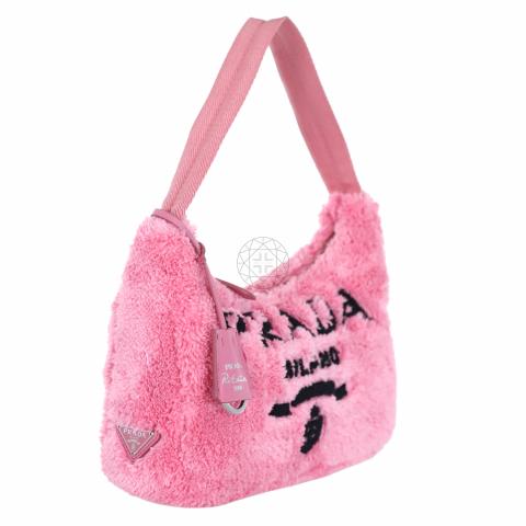 Shop PRADA Re-edition 2000 terry mini-bag (1NE515_2DXO_F0C5K