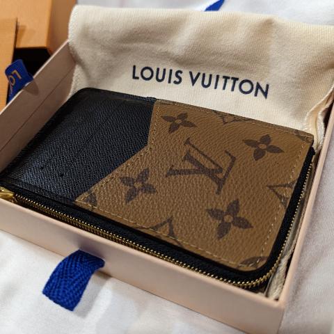 Louis Vuitton Monogram Canvas Recto Verso Card Holder Brown