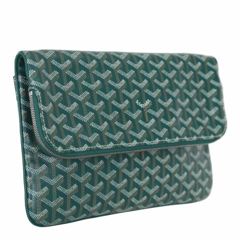 Sell Goyard Goyardine Canvas Saint Marie Clutch - Green