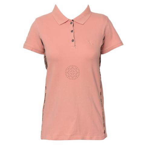 Sell Burberry Brit Nova-Check Patched Polo Shirt - Soft Pink |  