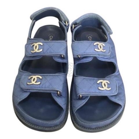 CHANEL Denim 'Dad' Sandals 