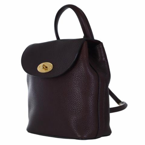 Mulberry Brown Bayswater Backpack Leather Pony-style calfskin ref.798365 -  Joli Closet