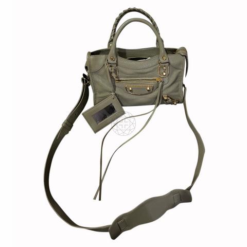 Balenciaga Mini CIty Bag in Grey Distressed Leather GHW  Brands Lover
