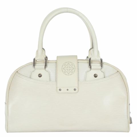 Sell Louis Vuitton Epi Leather Montaigne Bowling GM Bag - White