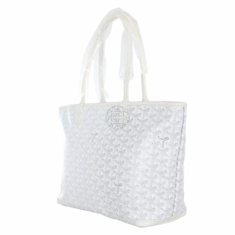 GOYARD ARTOIS MM Tote Bag White Shopping Purse Canvas Unisex Auth W/Box  Dust Bag $3,000.00 - PicClick