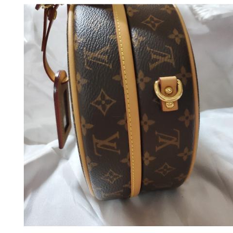 Petite boîte chapeau cloth handbag Louis Vuitton Brown in Cloth