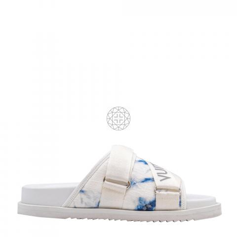 Sell Louis Vuitton Tie Dye Monogram Honolulu Sandals - Blue/White