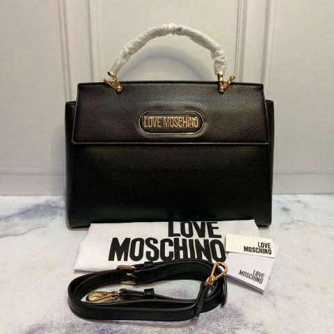 Moschino ハイウエストロコハッチシンス 242K203098721 1343 Sell Love Moschino Top-Handle Bag - Black | HuntStreet.com