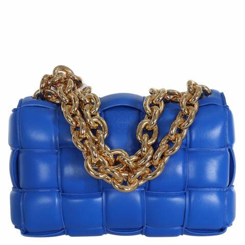 Sell Bottega Veneta Padded Chain Cassette Bag Blue