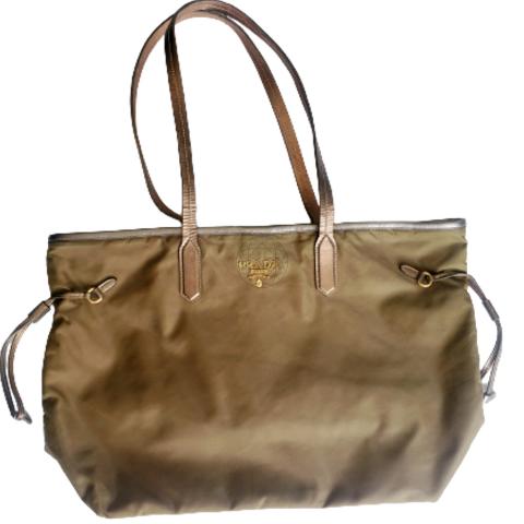 prada brown nylon tote