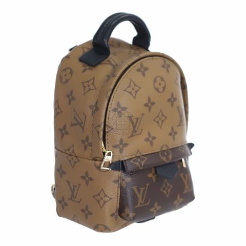 Louis Vuitton Palm Springs Monogram (Updated Zipper) Mini Brown in Coated  Canvas/Calfskin with Gold-tone - US