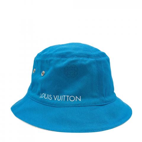 Louis Vuitton Reversible Monogram Denim Bobbygram Bucket Hat Fisherman Cap 8601469S