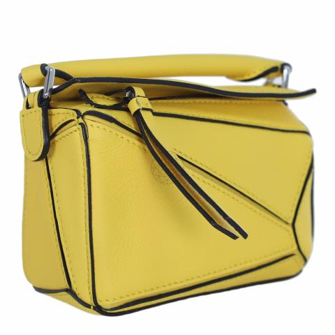 Loewe Lime Yellow Mini Puzzle Bag - NOBLEMARS