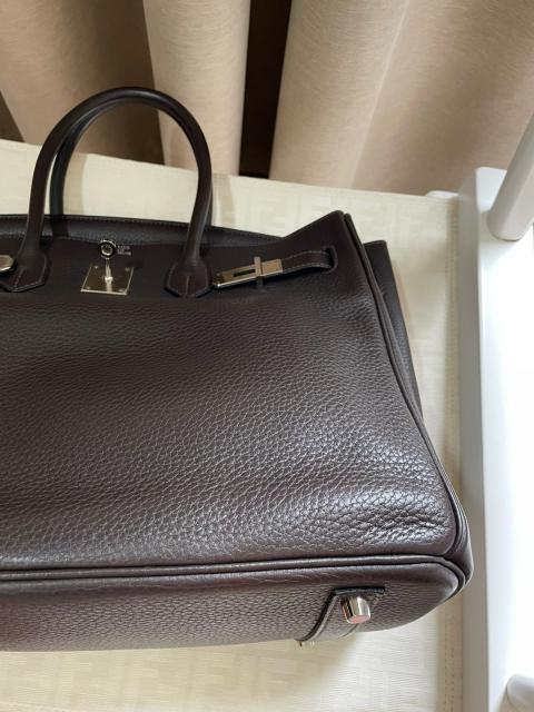 Hermes Indigo Clemence Blue-Black 35cm Birkin Bag PHW – Boutique