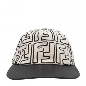 Fendi Fleece Wool Ff 3d Baseball Cap In Denim