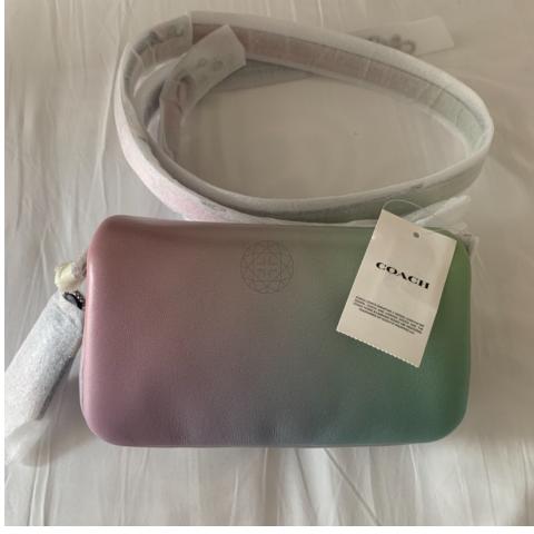 Coach CA084 Pillow Tabby Shoulder Bag 18 With Ombre Pale Pistachio