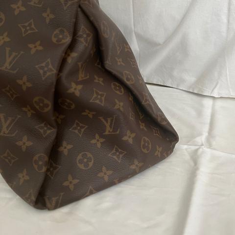 Artsy cloth handbag Louis Vuitton Brown in Cloth - 32125791