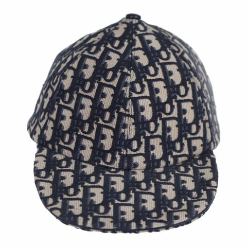 Kids' Bucket Hat Navy Blue Dior Oblique Technical Fabric