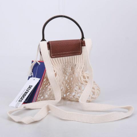 LONGCHAMP 10301HSG037 関税送料込 LGPトラベル ラゲージタグ ノアール/ヴェール - レザー