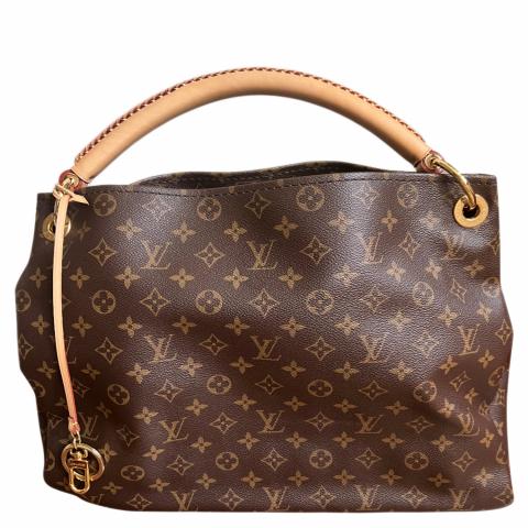 Louis Vuitton Artsy Shoulder Bag MM Brown Canvas