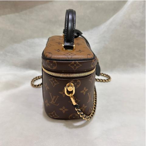 Vanity cloth handbag Louis Vuitton Brown in Cloth - 25261708