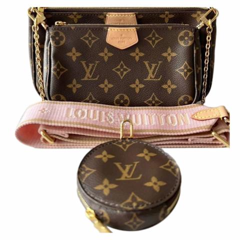 Louis Vuitton Khaki And Monogram Multi Pochette Accessoires Gold Hardware,  2019 Available For Immediate Sale At Sotheby's