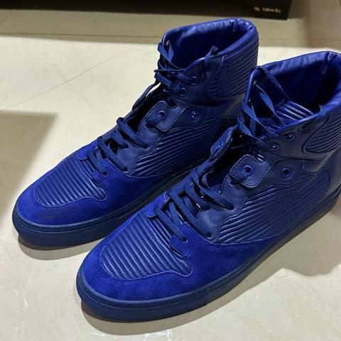 Sell Balenciaga Pleated High Top Sneakers Blue HuntStreet