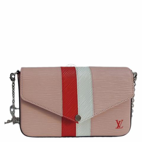 Louis Vuitton Felicie Pochette Limited Edition Stripes Epi Leather