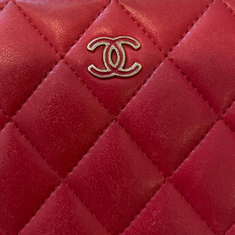 Chanel Gold Calfskin Zip Around Wallet Q6ADVD3PDB000