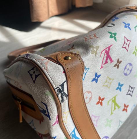 Preloved LV Monogram White Multicolore Priscilla Handbag KRV49B6