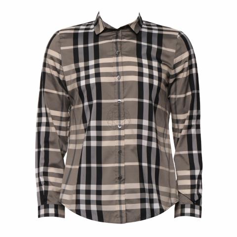 Sell Burberry Nova Check Button Up Shirt - Grey 