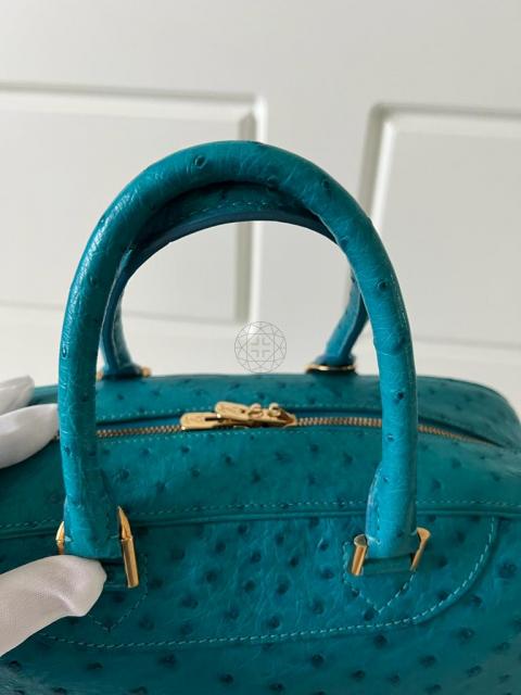 Sell Louis Vuitton Deauville Ostrich Turquoise GHW - Turquoise