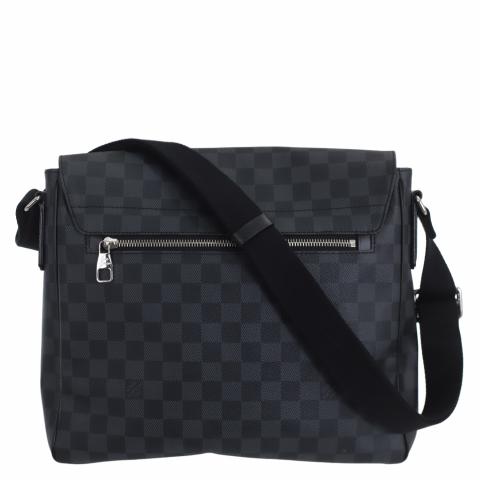 Louis Vuitton Damier Graphite District Mm N41272 Black Men'S