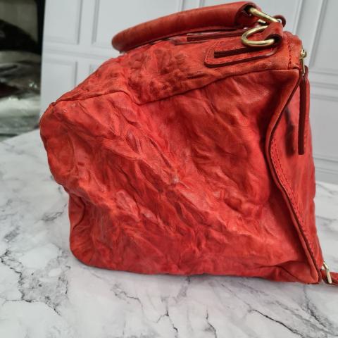 Givenchy Red Pepe Leather Mini Pandora Bag