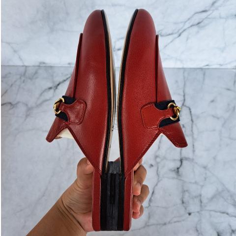 Red gucci hot sale princetown mules